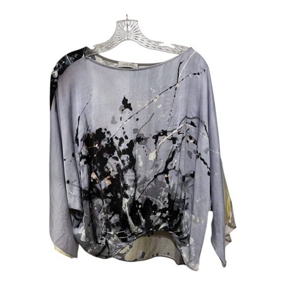 Lola & Sophie NY Small Dolman Sleeve Abstract Blouse - Picture 2 of 6